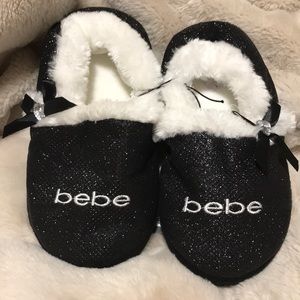 BEBE Black Slipper